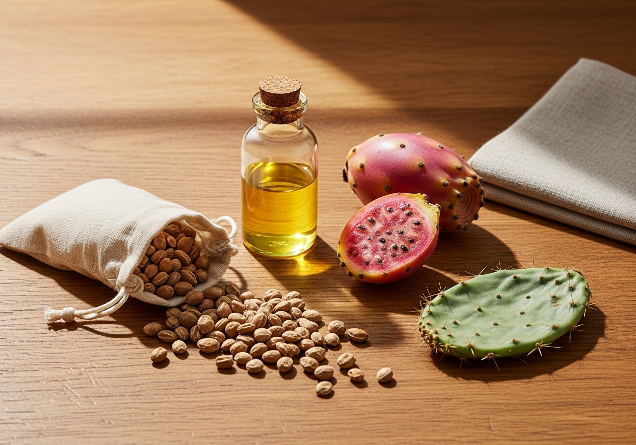 Graines de Figuier de Barbarie (Opuntia ficus-indica), matière première de l'huile CO₂ FullCapt™ Prickly Pear Seed AP-103